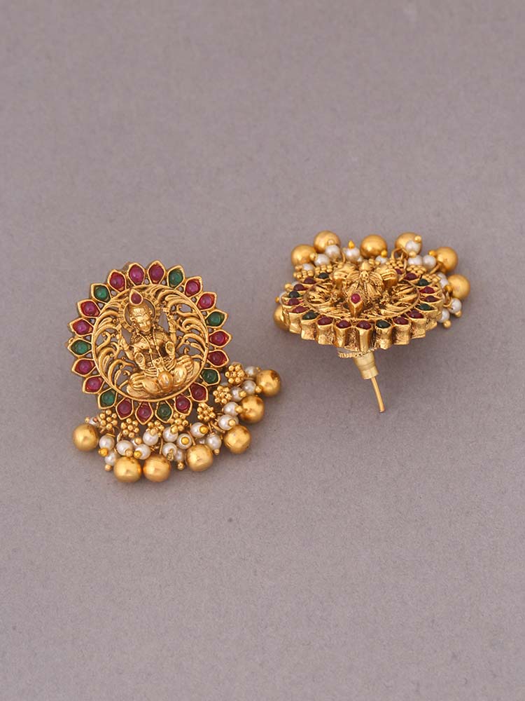Multicolor Ekvira Temple Studs