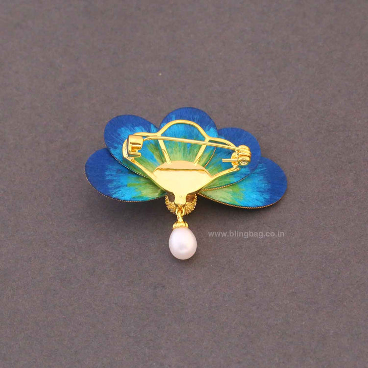 Multicolor Elegant Peacock Brooch