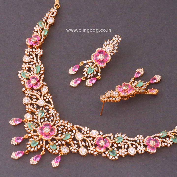 Multicolor Elenae Zirconia Jewellery Set- New Arrivals