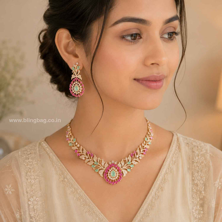 Multicolor Elisaia Zirconia Jewellery Set- New Arrivals