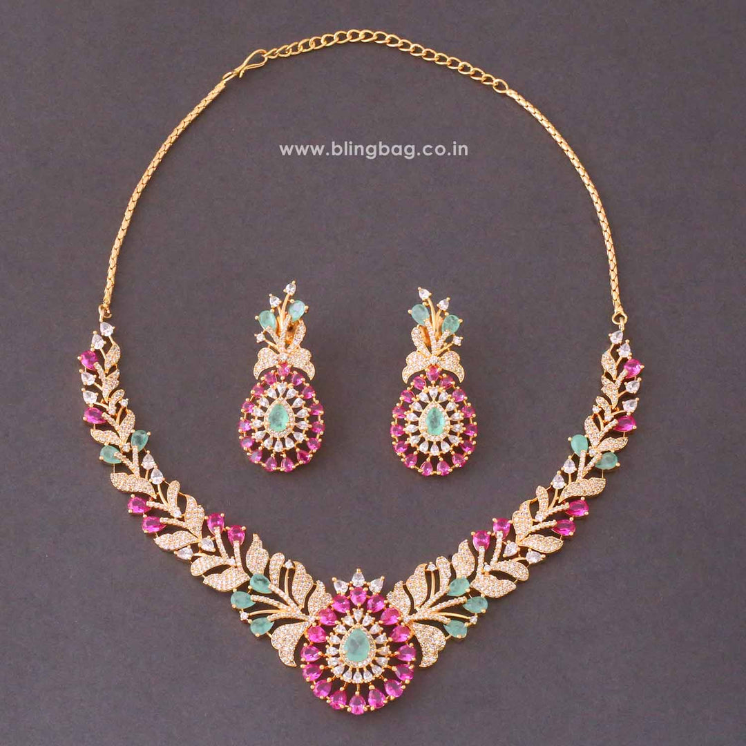 Multicolor Elisaia Zirconia Jewellery Set- New Arrivals