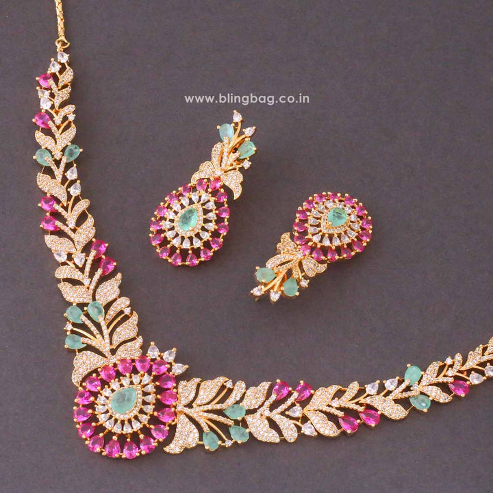 Multicolor Elisaia Zirconia Jewellery Set- New Arrivals