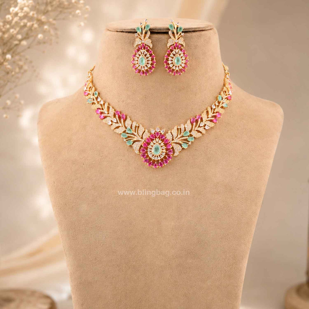 Multicolor Elisaia Zirconia Jewellery Set- New Arrivals