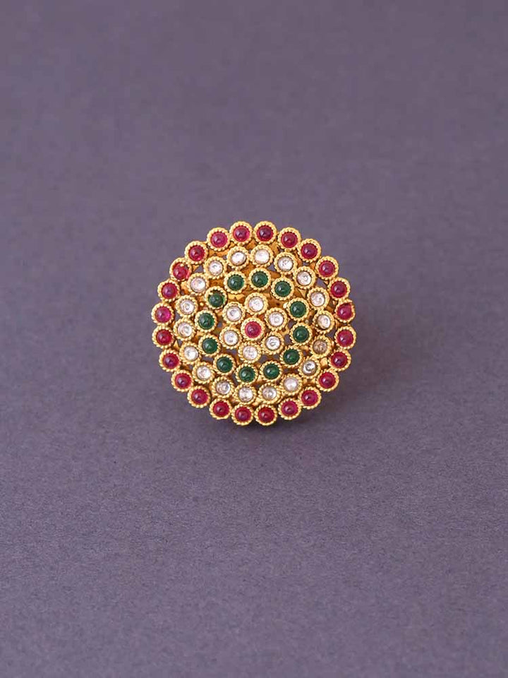 Multicolor Elizy Adjustable Ring