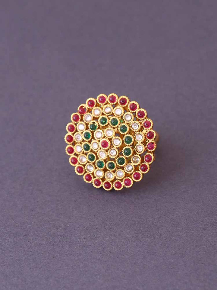 Multicolor Elizy Adjustable Ring