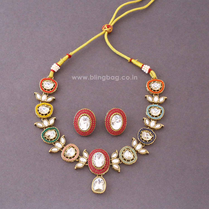 Multicolor Emilyia Kundan Jewellery Set- New Arrivals