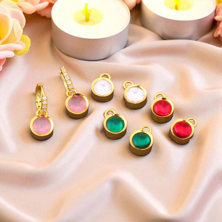 Multicolor Eseniya Color Changeable Hoops