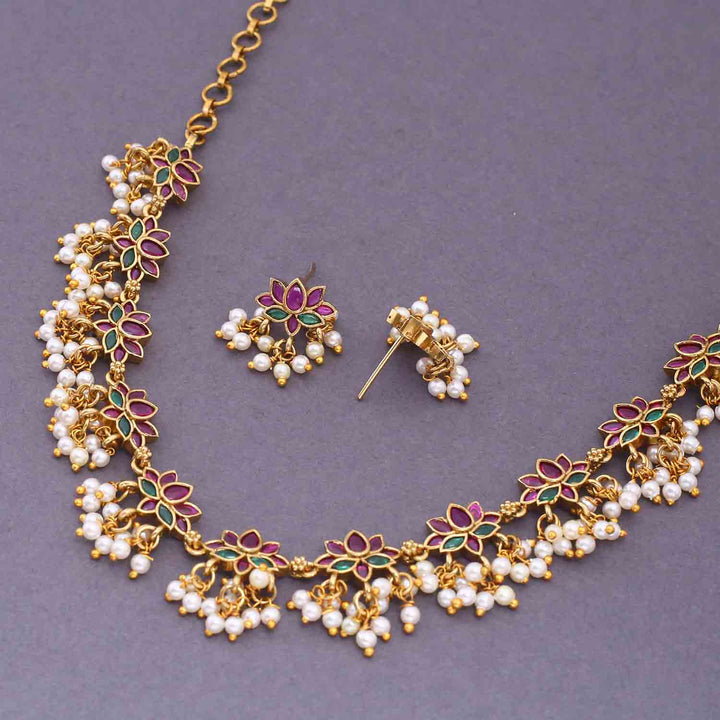 Multicolor Esheeya Antique Jewellery Set - New Arrival