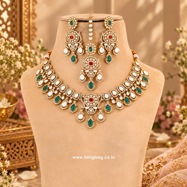 Multicolor Eshira Kundan Jewellery Set - New Arrival