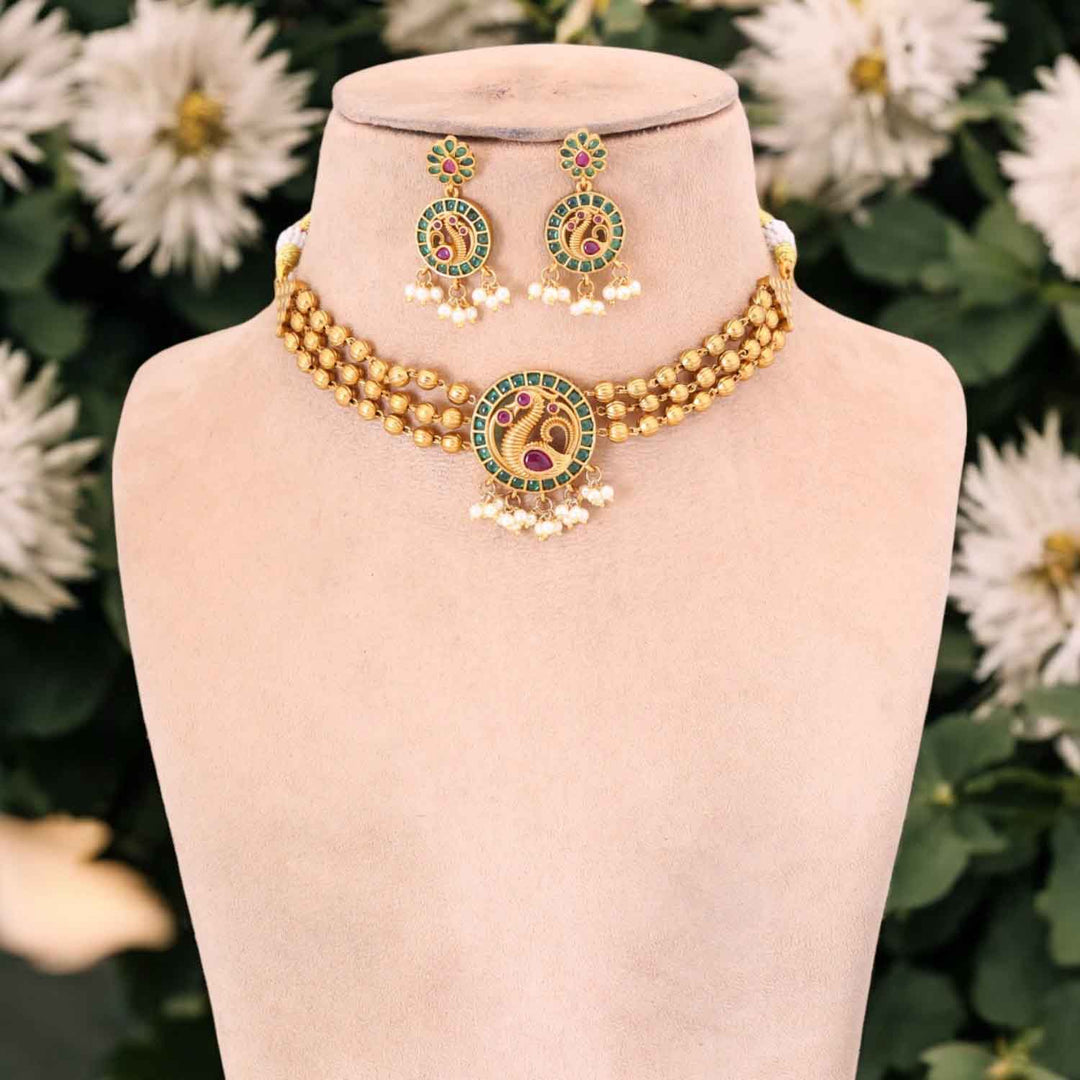 Multicolor Eshmeet Antique Jewellery Set - New Arrival