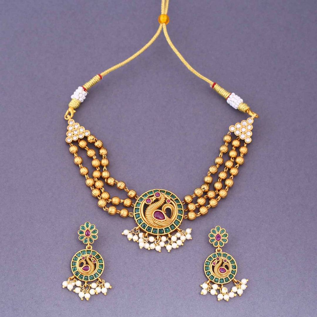 Multicolor Eshmeet Antique Jewellery Set - New Arrival