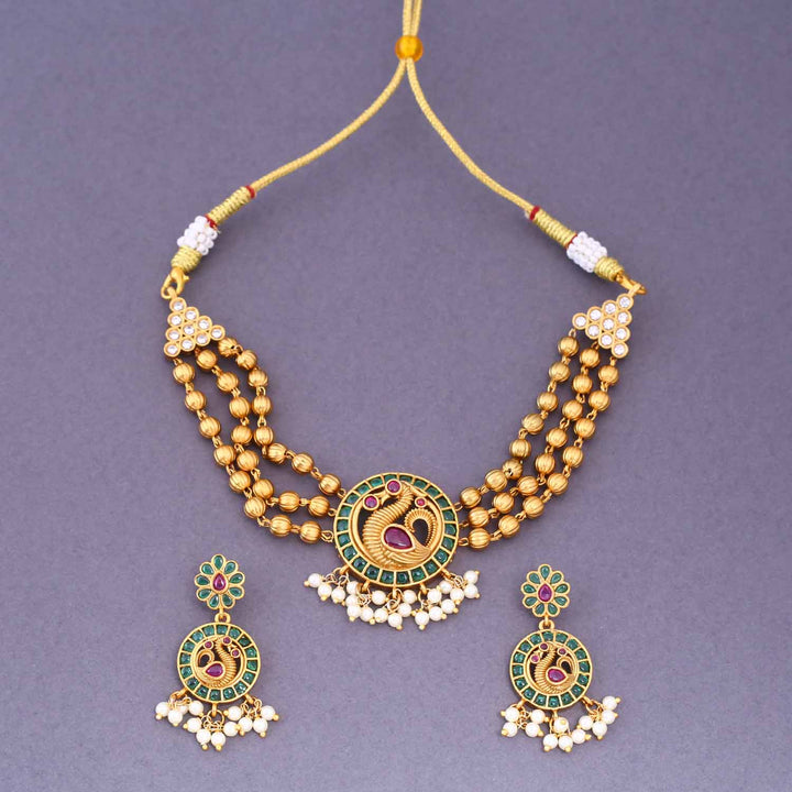 Multicolor Eshmeet Antique Jewellery Set - New Arrival
