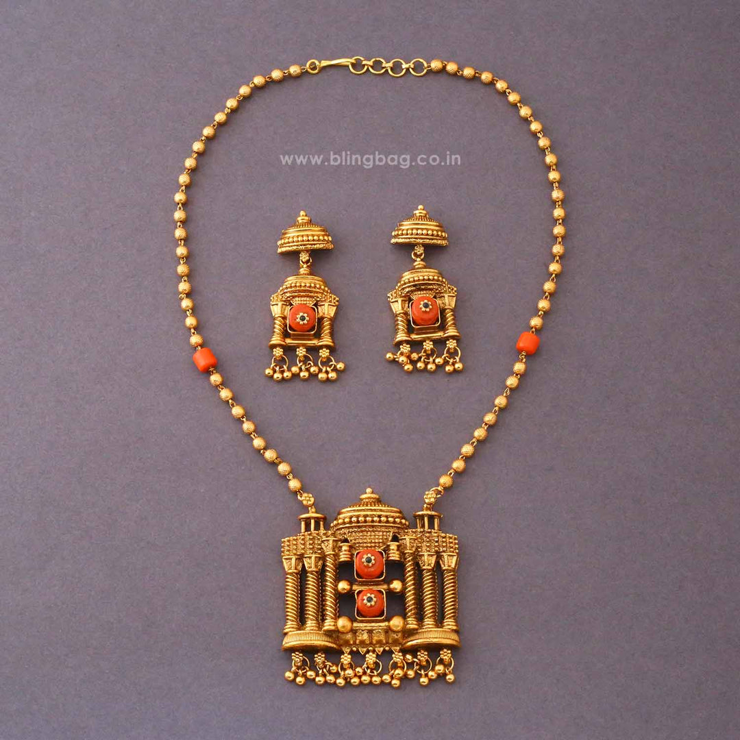 Multicolor Eshvani Antique Jewellery Set- New Arrival