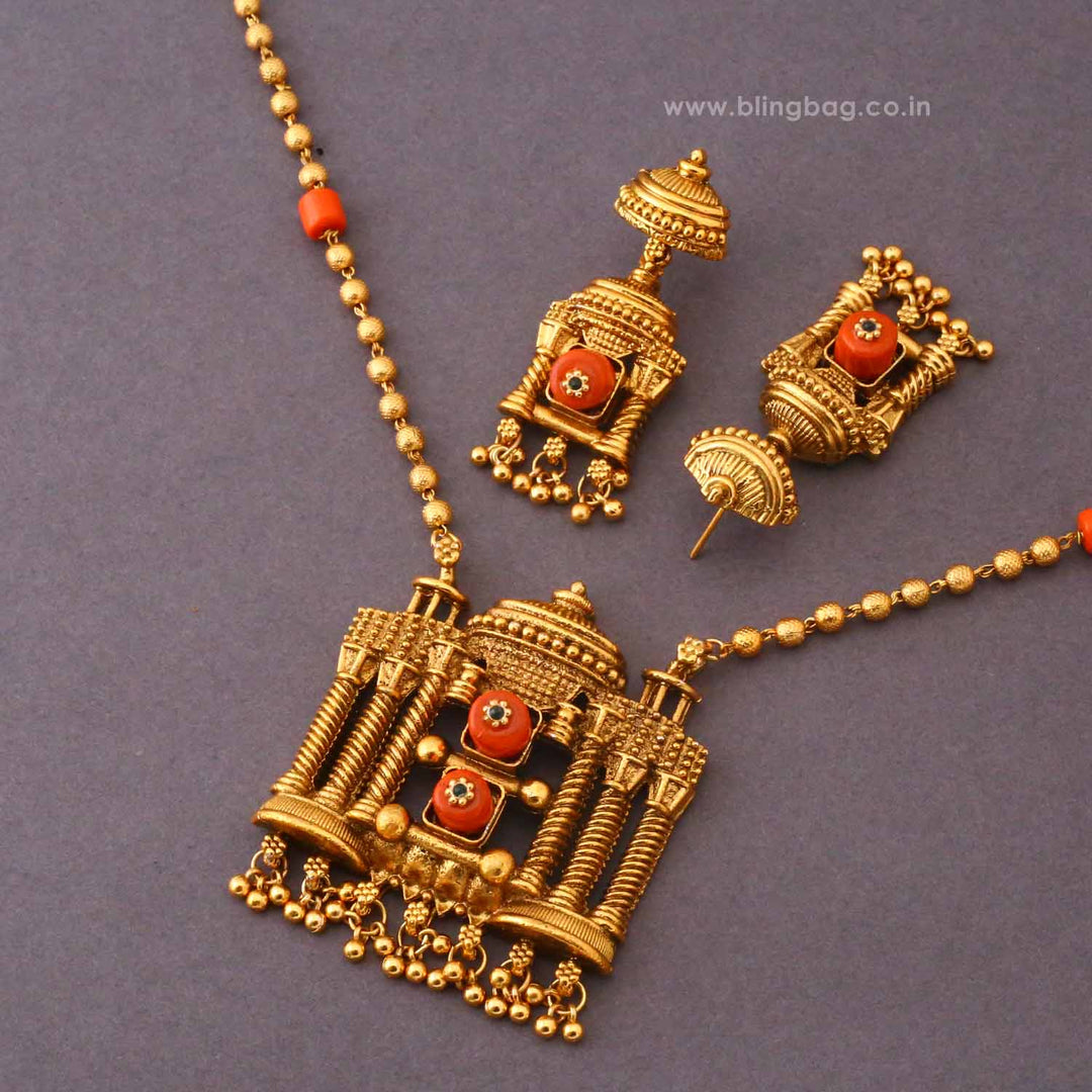 Multicolor Eshvani Antique Jewellery Set- New Arrival