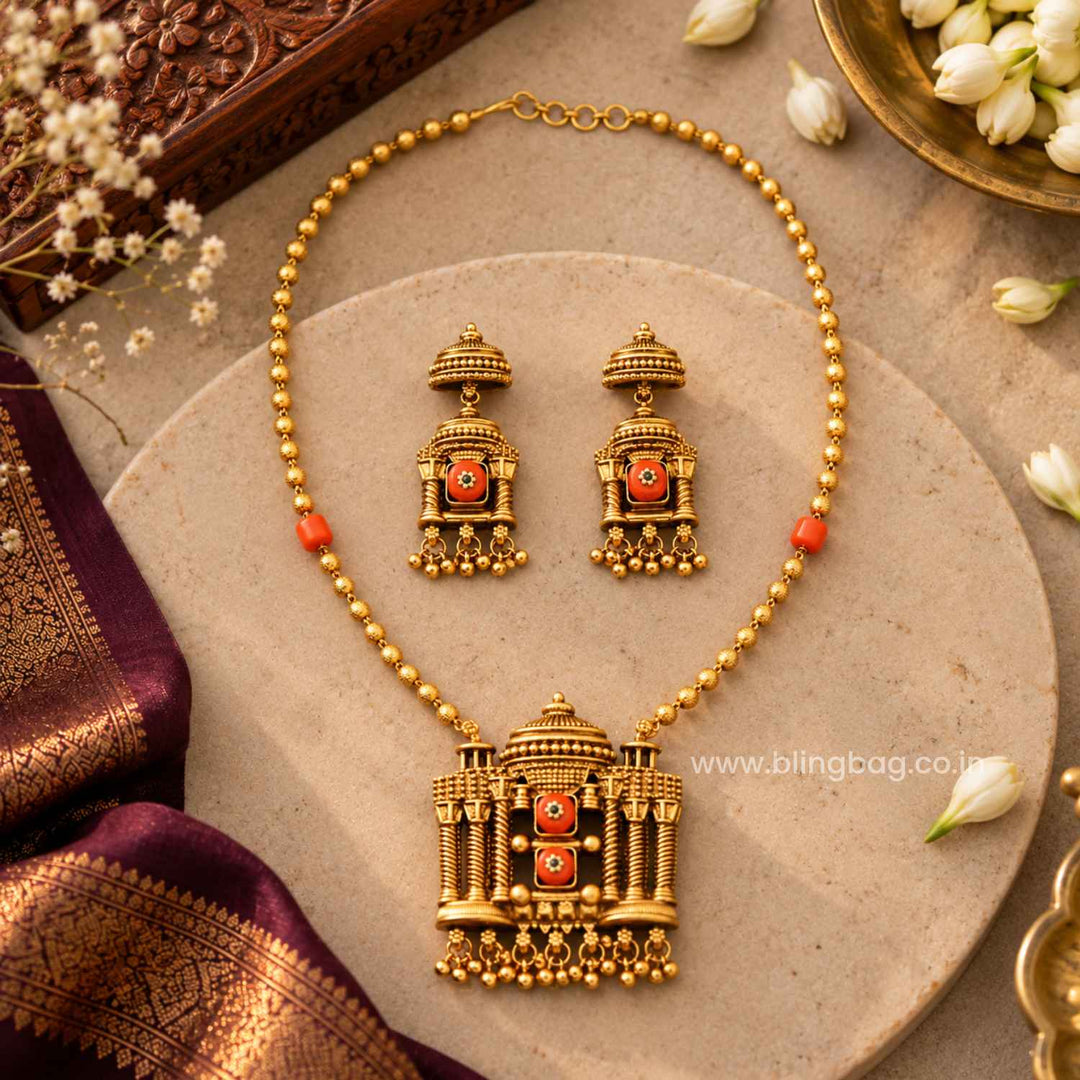 Multicolor Eshvani Antique Jewellery Set- New Arrival