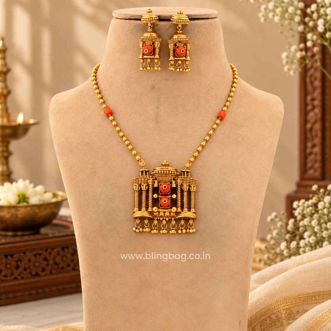 Multicolor Eshvani Antique Jewellery Set- New Arrival