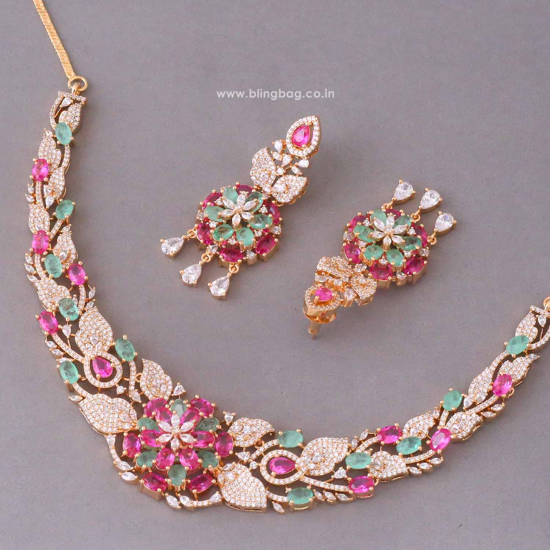 Multicolor Evajoy Zirconia Jewellery Set- New Arrivals