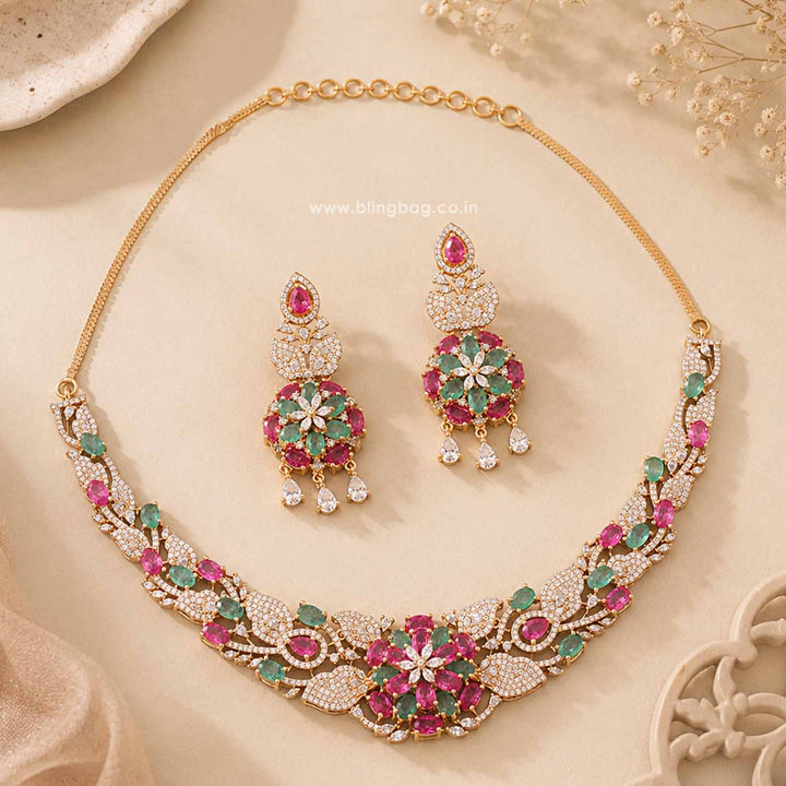 Multicolor Evajoy Zirconia Jewellery Set- New Arrivals