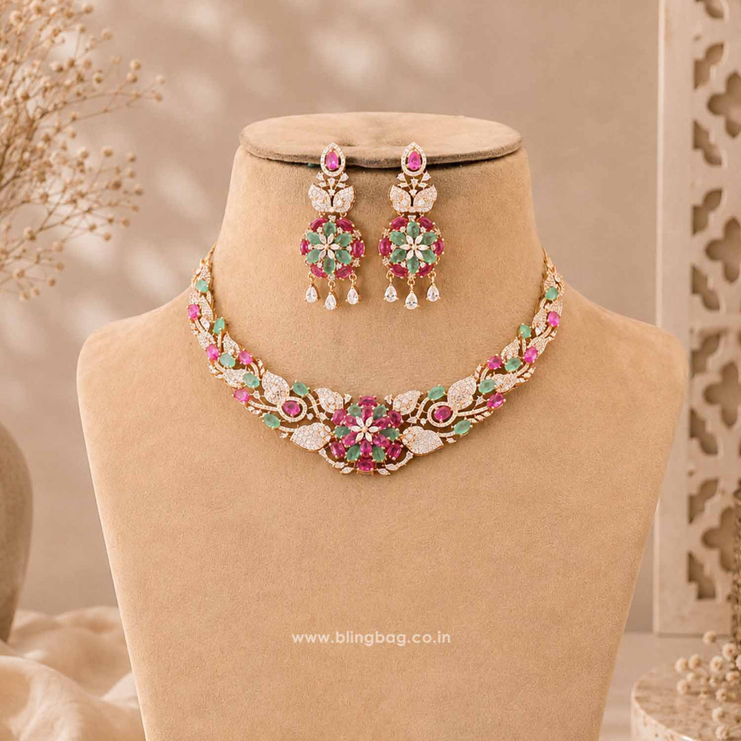 Multicolor Evajoy Zirconia Jewellery Set- New Arrivals