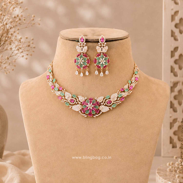 Multicolor Evajoy Zirconia Jewellery Set- New Arrivals