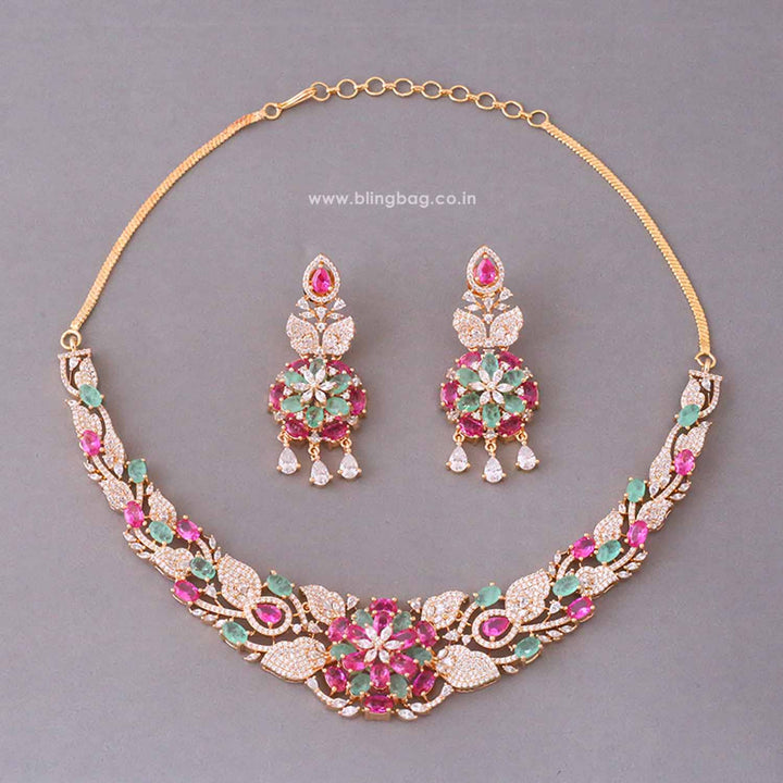 Multicolor Evajoy Zirconia Jewellery Set- New Arrivals
