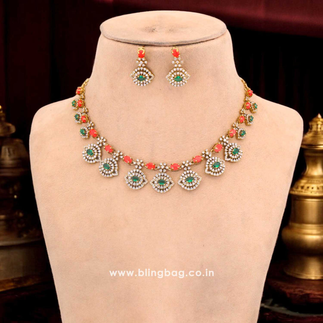 Multicolor Faina Victorian Jewellery Set - New Arrival