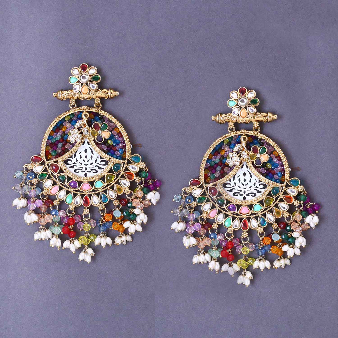 Multicolor Fareena Chandbalis