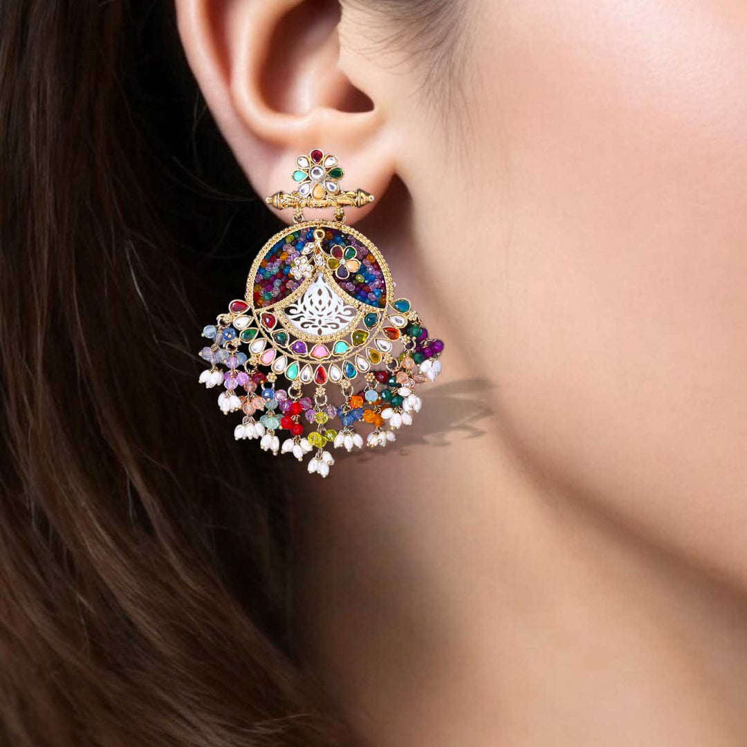 Multicolor Fareena Chandbalis