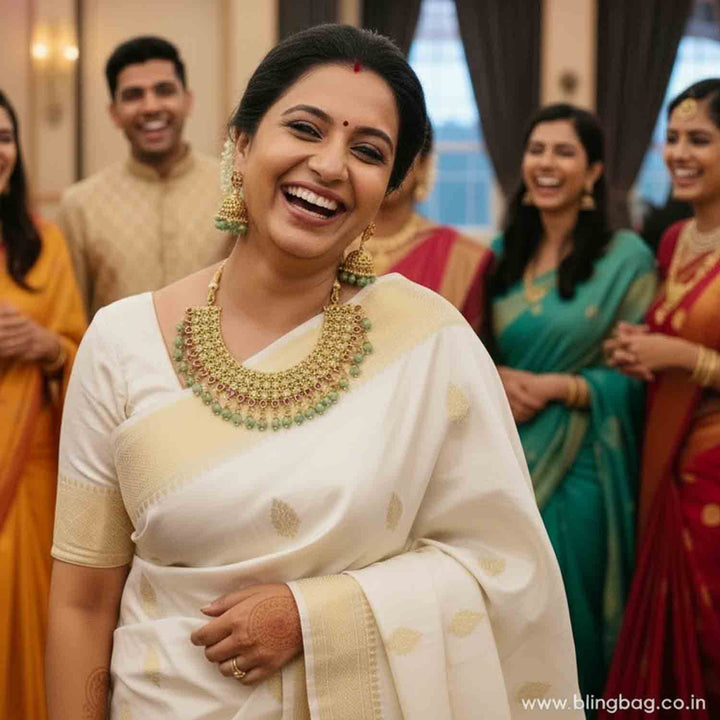 Multicolor Farida Antique Jewellery Set - New Arrival