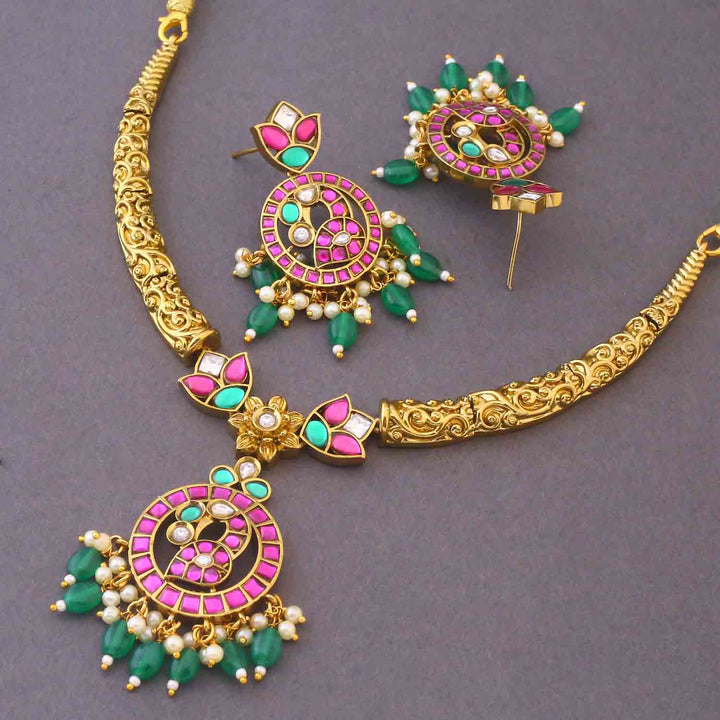 Multicolor Feodosia Hasli Victorian Jewellery Set - New Arrival