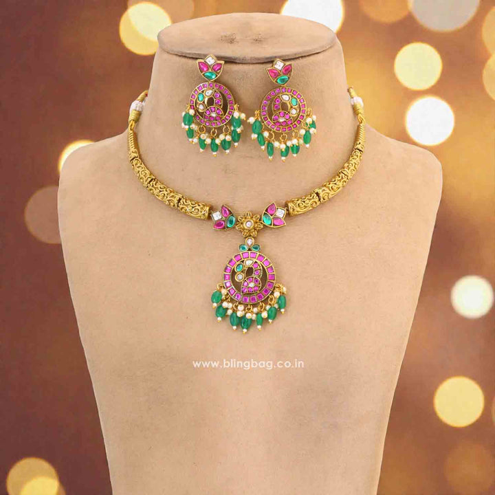 Multicolor Feodosia Hasli Victorian Jewellery Set - New Arrival