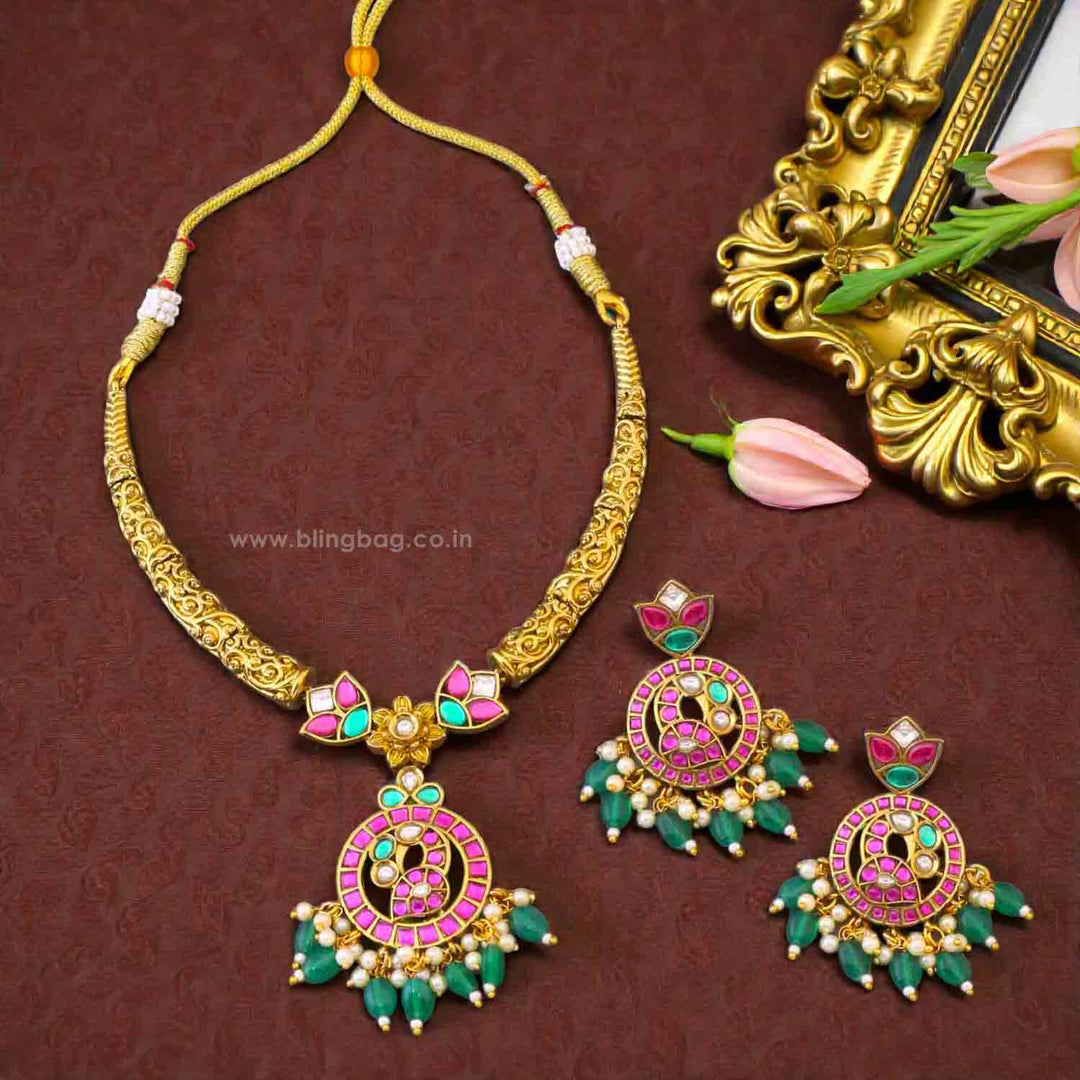 Multicolor Feodosia Hasli Victorian Jewellery Set - New Arrival