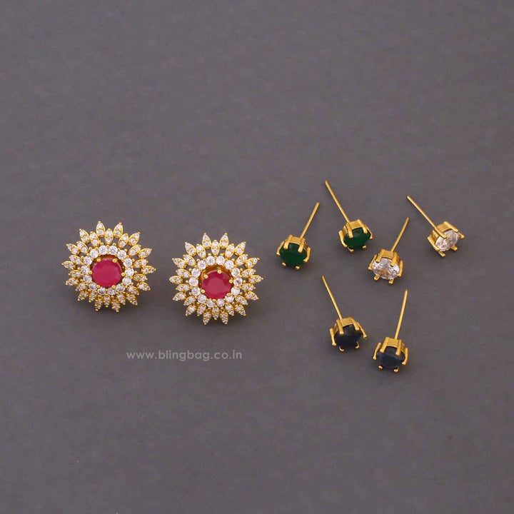 Multicolor Fiana Color Changeable Studs
