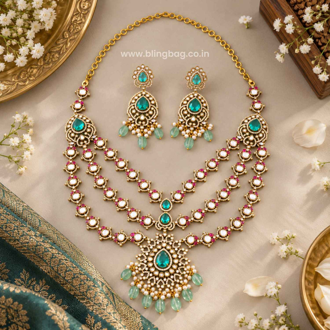 Multicolor Flair Victorian Jewellery Set - New Arrival