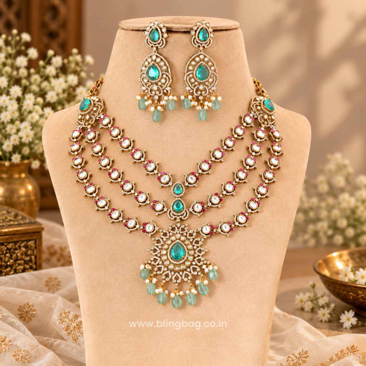 Multicolor Flair Victorian Jewellery Set - New Arrival