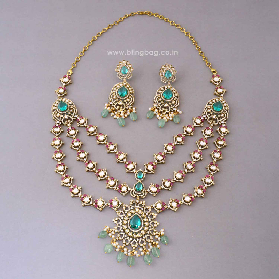 Multicolor Flair Victorian Jewellery Set - New Arrival