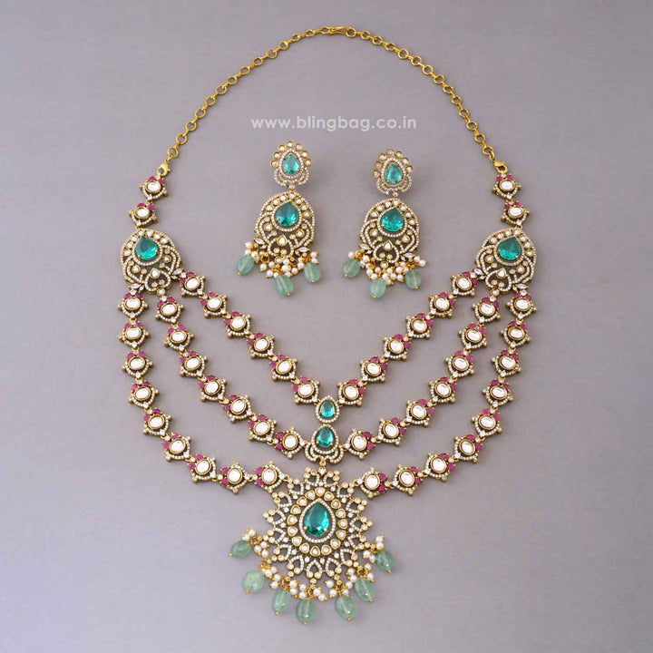 Multicolor Flair Victorian Jewellery Set - New Arrival