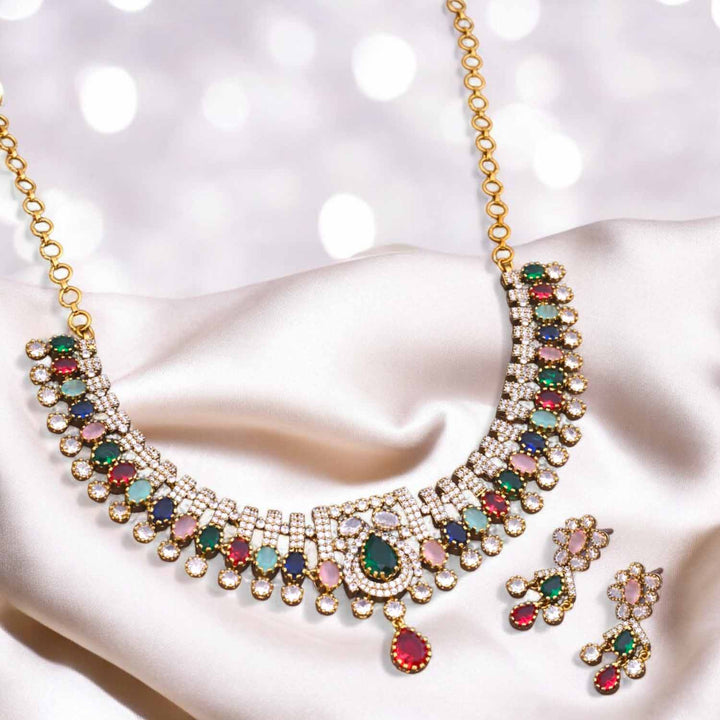 Multicolor Florine Hasli Victorian Jewellery Set - New Arrival
