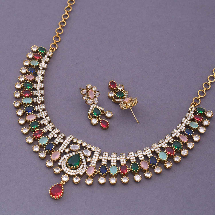 Multicolor Florine Hasli Victorian Jewellery Set - New Arrival