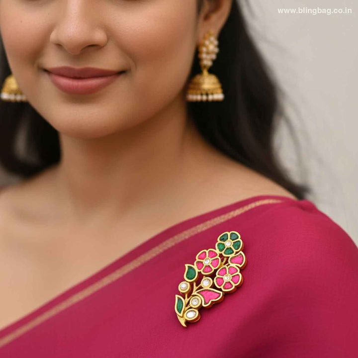 Multicolor Flower Brooch