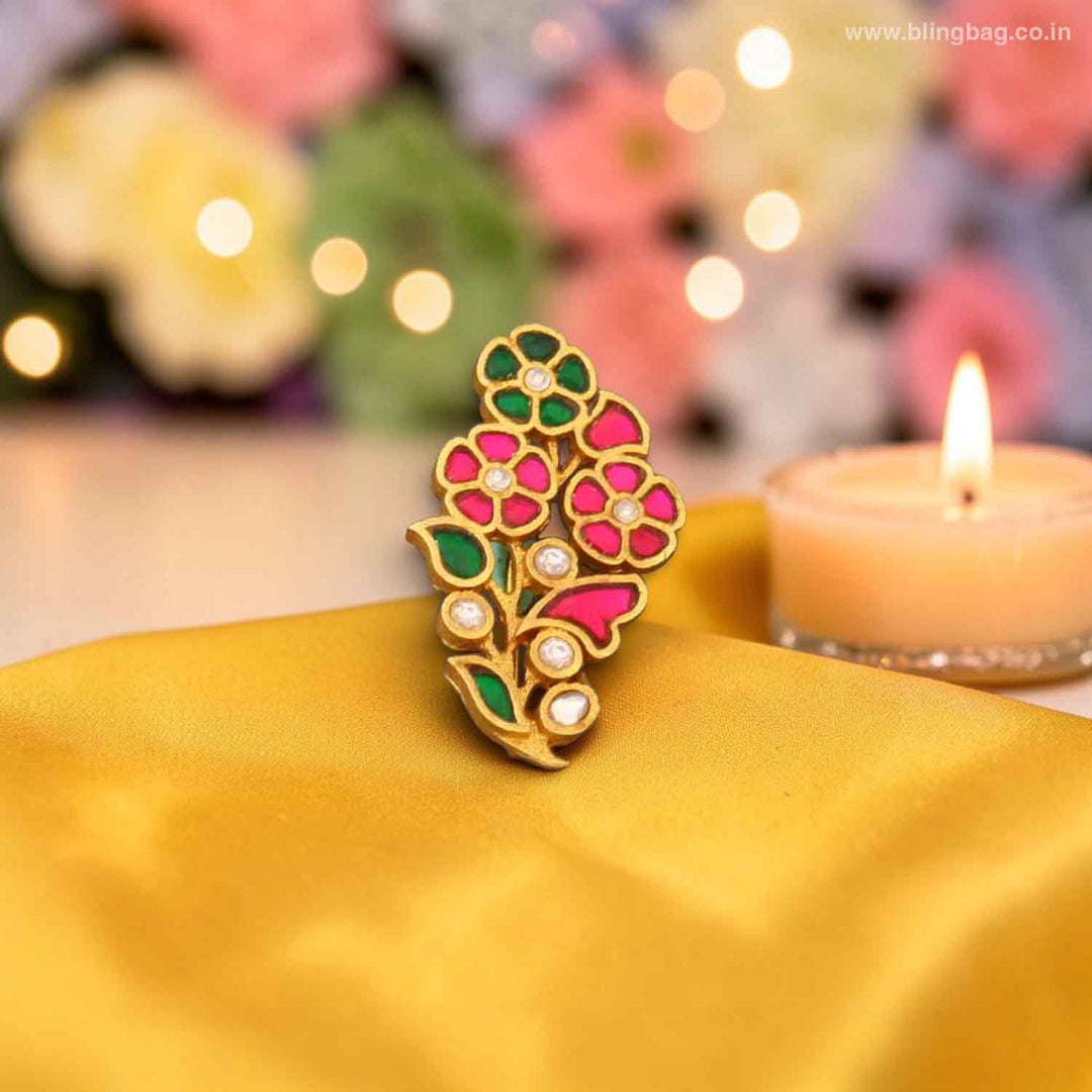Multicolor Flower Brooch