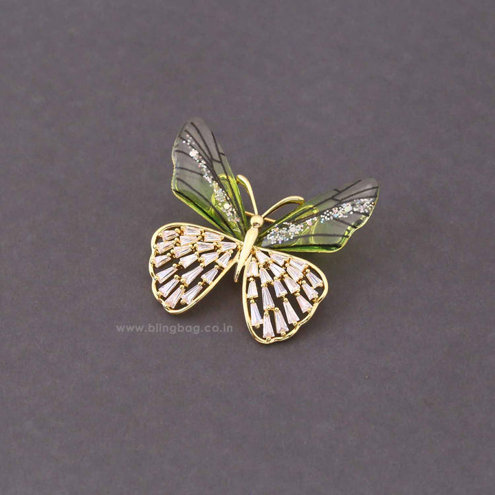 Multicolor Flutter Fly Brooch