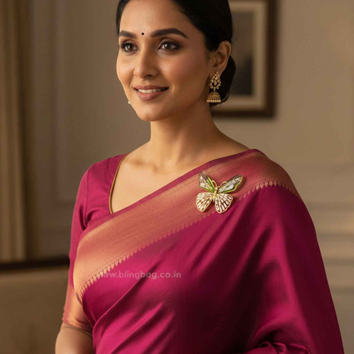 Multicolor Flutter Fly Brooch