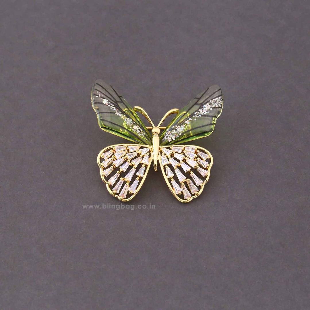 Multicolor Flutter Fly Brooch