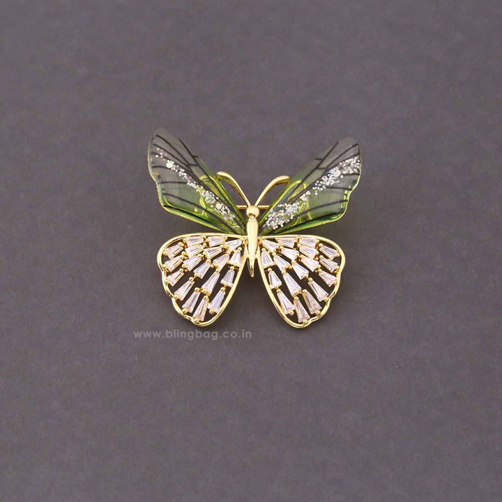 Multicolor Flutter Fly Brooch