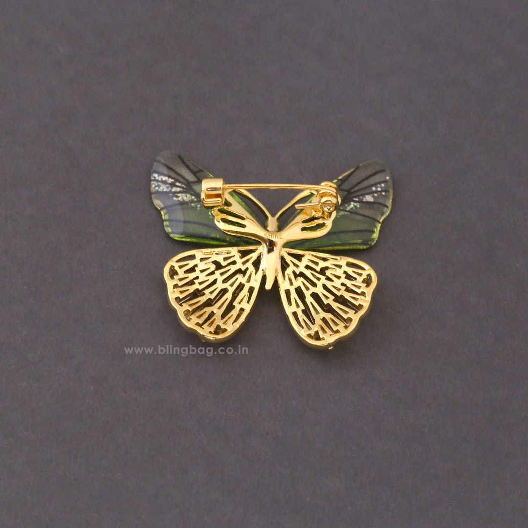 Multicolor Flutter Fly Brooch