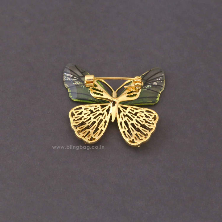 Multicolor Flutter Fly Brooch