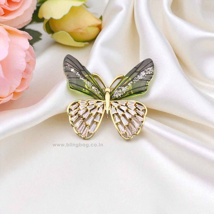 Multicolor Flutter Fly Brooch