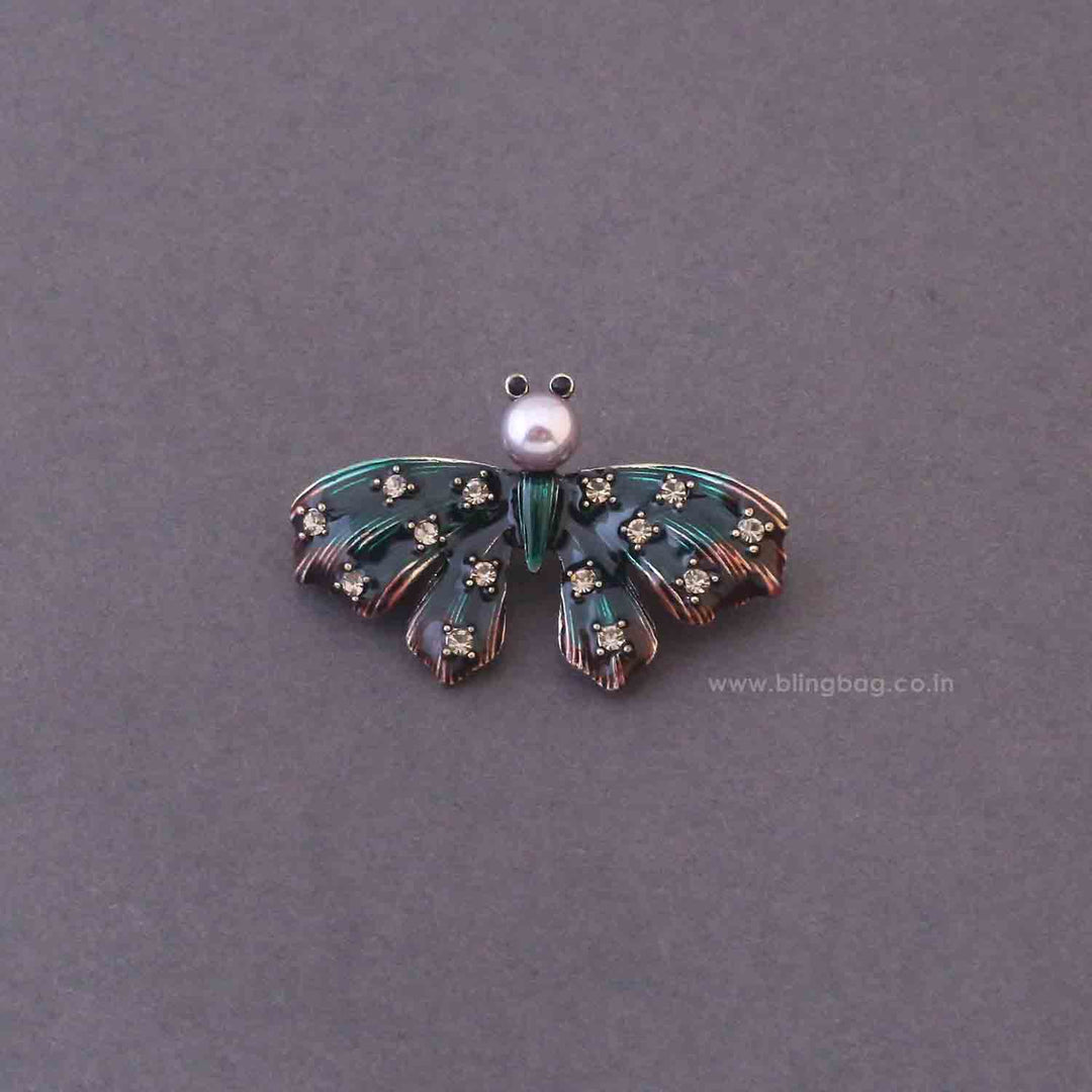 Multicolor Forest Moth Brooch