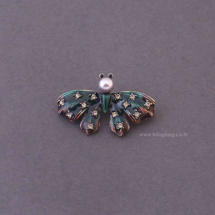 Multicolor Forest Moth Brooch